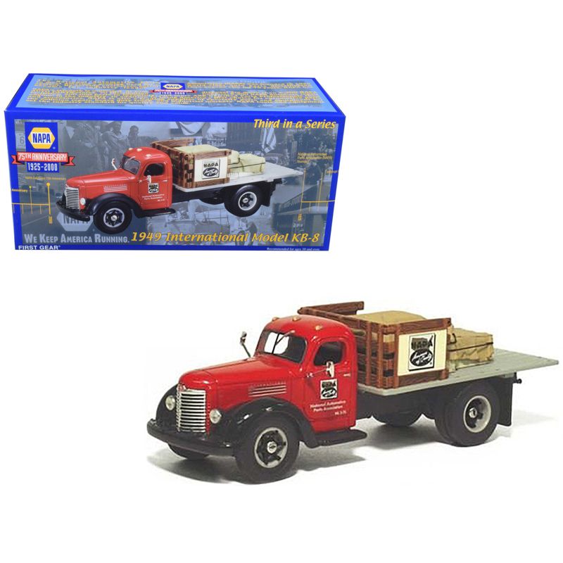 International KB-8 Stake Truck with Tarp Load Napa Auto Parts 1/34 Diecast Model by First Gear, 1 of 4