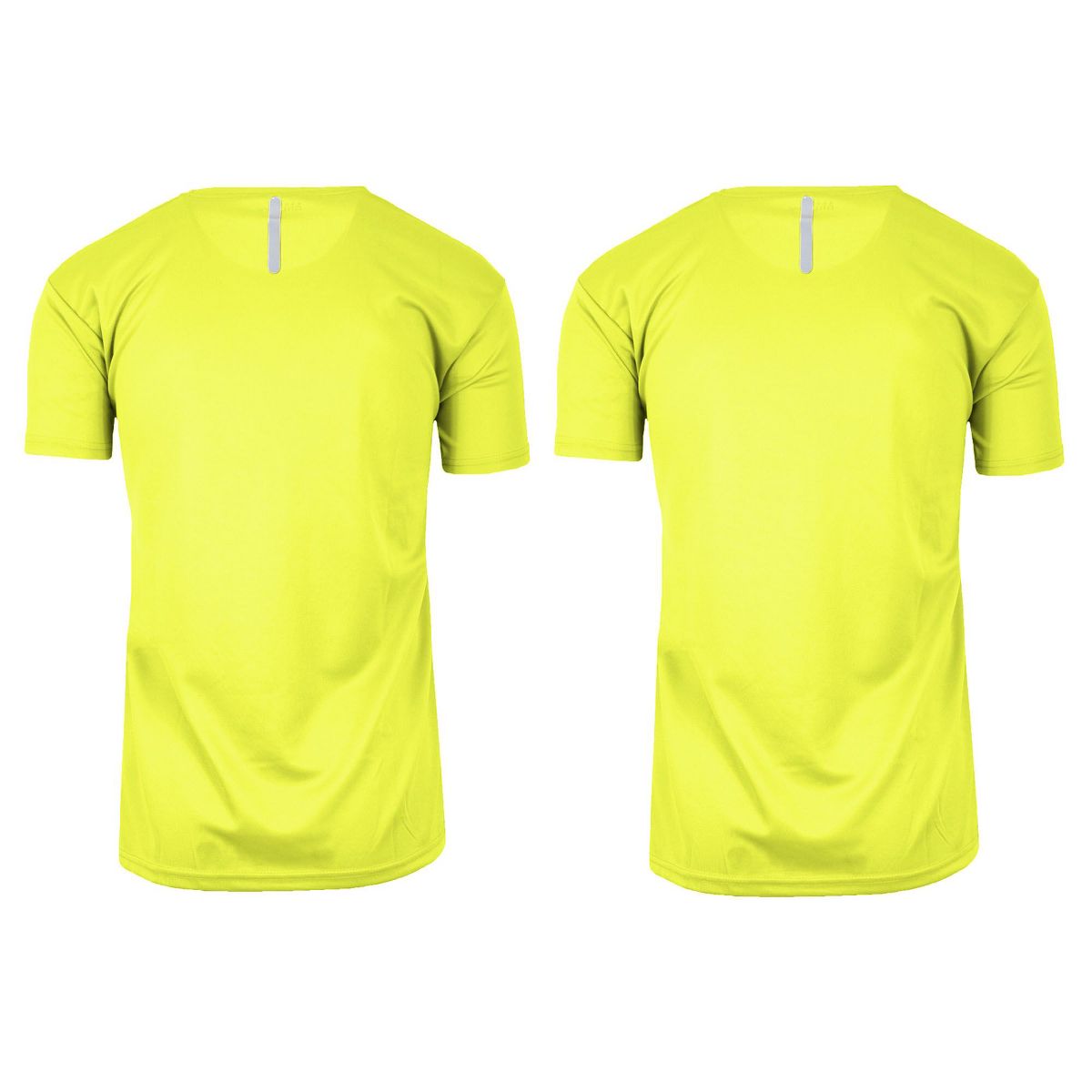 Galaxy By Harvic  High Visibility Short  Sleeve Moisture-Wicking Quick Dry Performance Crew Neck Tee  -2 Pack - thumbnail 2