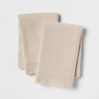 Linen Blend Pillowcase Set (Standard) Natural - Threshold™