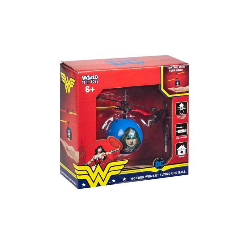 World Tech Toys DC Justice League Wonder Woman IR UFO Ball Helicopter, 3 of 4