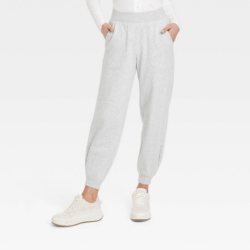 Women's Mid-Rise Sweatpants - Universal Thread™ White S