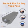 Sol Living Yoga Bolster Pillow with Removable Cover Rectangle - 4 of 4