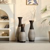 NicBex Vintage Classic Floor Vases Set of 3,  Center Vase High Flower Stand,  Large Standing Vase for Living Room Hallway Corner - 2 of 4