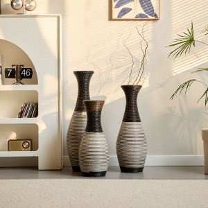 NicBex 3-Piece PVC Floor Vase Set, Decorative Tall Vases for Home Decor, Modern Design Dry Flower/ Branch Holders - 1 of 4
