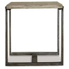Dalenville Square End Table Black/Gray/Brown/Beige - Signature Design by Ashley: Contemporary Aluminum & Veneer Accent Table - 3 of 4