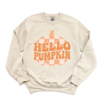 Simply Sage Market Women's Graphic Sweatshirt Hello Pumpkin Sparkles