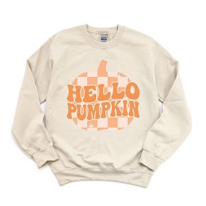 Simply Sage Market Women's Graphic Sweatshirt Hello Pumpkin Sparkles - 1 of 4