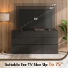 GALAXHERO 9-Drawer Dresser, Modern Wood Chest with Metal Handles, TV Stand for 75" TV, Storage Organizer for Bedroom, Living Room, Office - 4 of 4