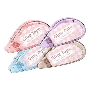 Itopfox Scrapbook Tape, 4 Pack Double Sided Adhesive Roller for Crafts, Glue Runner for Scrapbooking, Journaling, School and Office Supplies for Kids - 1 of 4