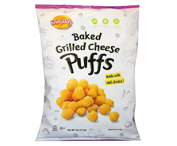 Snikiddy Grilled Cheese Flavored Baked Puffs - 4oz