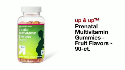 Prenatal Multivitamin Gummies - Fruit Flavors - 90ct - up & up™, 2 of 5, play video