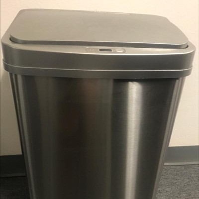 Nine Stars 18.5gal Motion Sensor D-shape Stainless Steel Recycling Trash  Can : Target