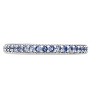 SHINE by Sterling Forever Sterling Silver Thin Rainbow CZ Band Ring - 3 of 3