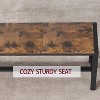 3-Piece Dining Table Set for 4 with 2 Benches, Kitchen Table with Corner Protectors, H-Shaped Frame, Compact for Apartments & Small Spaces - 4 of 4