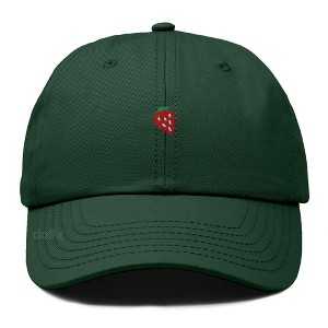 Dalix Lil Strawberry Embroidered Cotton Summer Outdoor Baseball Cap Dad Hat Womens - 1 of 4