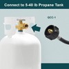 GASPRO 1lb Propane Tank Refill Adapter Kit | 3ft Hose with Safety Shutoff Valve | Easily Fill 1lb Bottles from 20lb Tank - 3 of 4