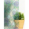 Set of 2 Fablon Floral Window Film Set Aqua Blue/Mint Green - 4 of 4