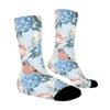 Flower Rose Butterfly Bird Women Printed Crew Socks Funny Funky Socks Soft Polyester Novelty Gifts for Artists Men - 3 of 4