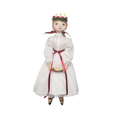 Gallerie II Kristin St Lucia Art Doll Christmas Art Doll Decor Decoration