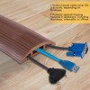 4-Foot Cord Cover - Floor Cable Management Kit for Indoor or Outdoor Use - 3-Channel Cable Raceway for Sidewalks or Walkways by Simple Cord (Brown) - 4 of 4