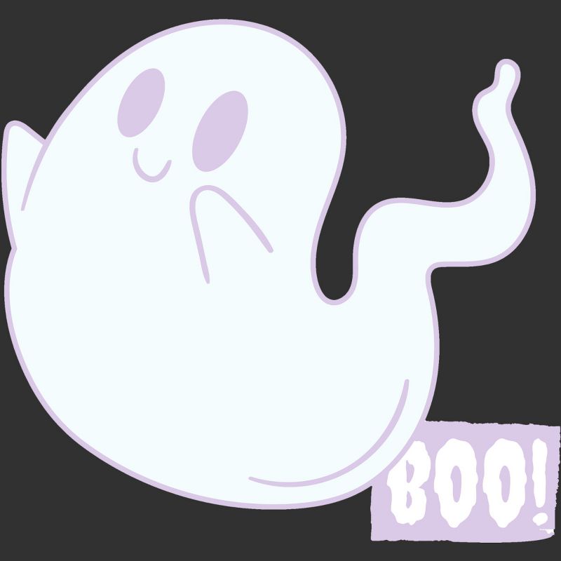 Boy's Design By Humans Boo Cute Ghost Halloween cute design By BoogieCreates T-Shirt, 2 of 4