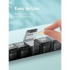 Sukuos XL Weekly Pill Organizer 2 Pcs, Daily Pill Cases for Pills, Vitamins, Fish Oils & Supplements - 4 of 4