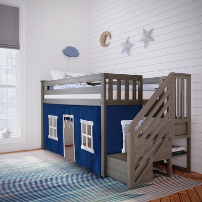 Loft Bed With Stairs Target, Bunk Bed Loft With Stairs