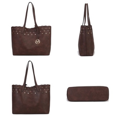 Сумки MKF Collection Mariahna 3-Piece Set – Shopper Tote, Crossbody Bag, and Wristlet Wallet Purse by Mia K - Olive — фото 8