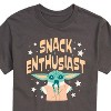 Men's - Star Wars - The Mandalorian Snack Enthusiast Grogu Short Sleeve Graphic T-Shirt - 2 of 4