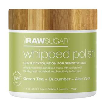 Raw Sugar Sensitive Skin Whipped Polish Green Tea + Cucumber + Aloe Vera - 15oz