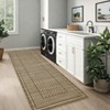 Checkered Washable Area Rugs Modern Floor Mats with Non-Slip Backing - 2 of 4