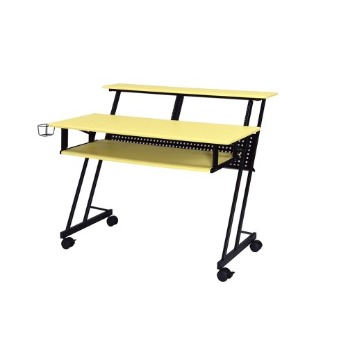 Suitor Computer Desk Yellow/black - Acme Furniture : Target