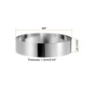 Unique Bargains Stainless Steel Seamless Nonstick Mirror Coating Round Cake Ring 4 Pcs - 2 of 4