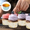 Unique Bargains Round-Grid Greaseproof Single-sided Aluminum Foil Cupcake Liners 50 Pcs - 4 of 4