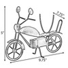 Vintiquewise Metal Figurine Motorcycle Shaped Vintage Wine Single Bottle Holder Stand Rack - 4 of 4