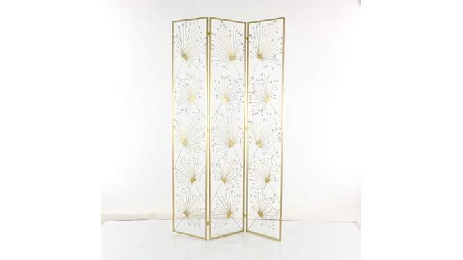 Glam Metal and Acrylic Room Divider Screen Gold - Olivia &#38; May, 2 of 8, play video