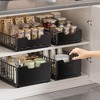No-Drill Pull-Out Cabinet Organizer - slide-out metal drawer for kitchen pantry cabinets. - 3 of 4