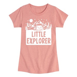 Girls' - Instant Message - Little Explorer Fitted Short Sleeve Graphic T-Shirt - 1 of 4