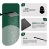 Cobbe with 10-Inch Square Shower Head, Tub Spout, 15.74-Inch Shower Arm Shower Faucet Set Single Handle Wall Mount Matte Black with Valve - 3 of 4