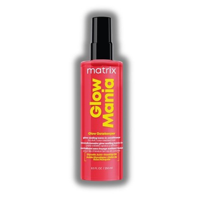 Matrix Glow Mania Glow Gatekeeper | Heat Protects and Adds Shine, Glycolic Acid & Rosehip Oil, For Dull & Color-Treated Hair (8.5 Oz)