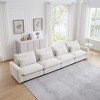 NicBex 157.5 Inch Deep Seat Corduroy Couch,4 Seater Sofa with 4 Waist Pillows for Living Room,Bedroom,Office,Apartment - image 2 of 4