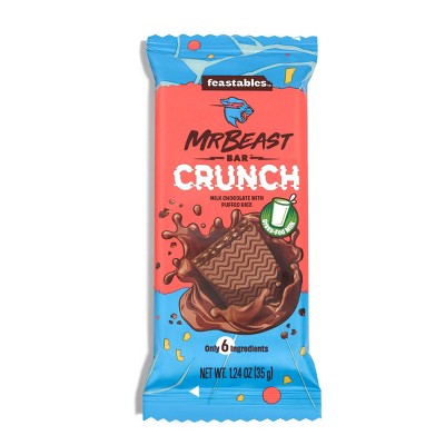 Feastables Mr Beast Bar Milk Chocolate Crunch - 1.23oz : Target