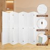 MAYEERTY Room Divider, 5.6Ft Wooden Freestanding Privacy Screen - 3 of 4