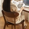 NicBex Oak Natural Wood Dining Chairs Set of 2,Armless Kitchen Chairs with Curved Backs for Dining Room,Living Room,Kitchen - 4 of 4