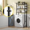 Simple Trending 3 Tier Over The Toilet Rack, Shelf Bathroom, Bathroom Stand Organizer Space Saver, Black - 3 of 4