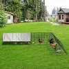 Coucheta Portable Outdoor Chicken Coop - Sturdy Metal Construction with Protective Cover & Tunnels for Hens, Ducks, Rabbits and Other Poultry - 2 of 4