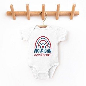 The Juniper Shop American Sweetheart Rainbow Baby Bodysuit - 1 of 2
