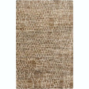 Mark & Day Laron 2'x3' Rectangle Knotted Indoor Area Rugs Dark Brown: Modern Jute Trellis, Stain-Resistant, Pet Friendly - 1 of 4