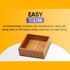 YBM HOME Bamboo Drawer Organizer Storage Box for Kitchen Drawer, Junk Drawer, Office, Bedroom, Children Room, Craft, Sewing, and Bathroom, Pack of 12 - 3 of 4