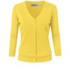 Clearlove Women's 3/4 Sleeve Button Down Sweater Cardigan - 4 of 4